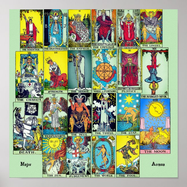 Major Arcana Tarot Poster (Vorne)