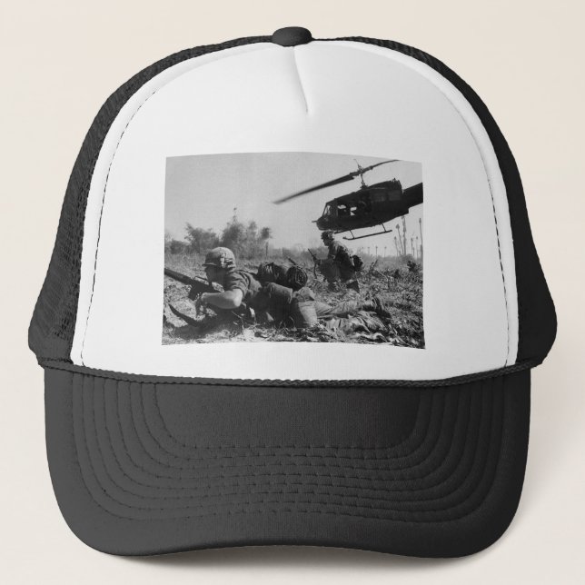 Major Crandalls UH-1D-Hubschrauber im Vietnamkrieg Truckerkappe (Vorderseite)