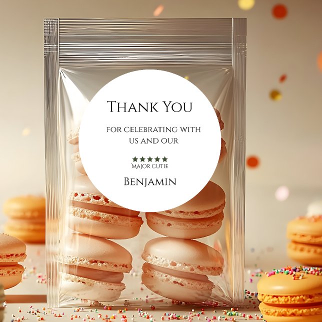 Major Cutie Birthday Sticker Kids Party  (Von Creator hochgeladen)