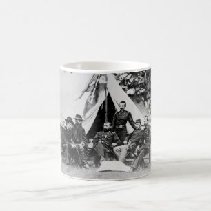 Major. Gen. Philip Sheridan und seine Generäle Kaffeetasse