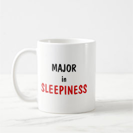 Major in Sleepiness Master in Coffee – Coffee Joke Kaffeetasse