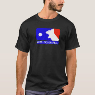 MAJOR LEAGUE HAIRBALL lustige Katze Premium T-Shirt