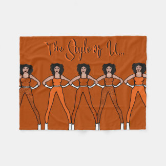 Majorette/Dancer Fleece Blanket Burnt Orange