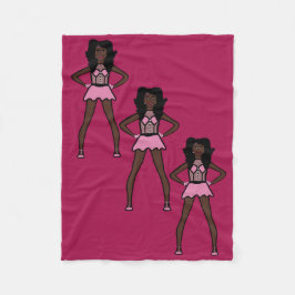 Majorette/Dancer Fleece Blanket Cotton Candy 2