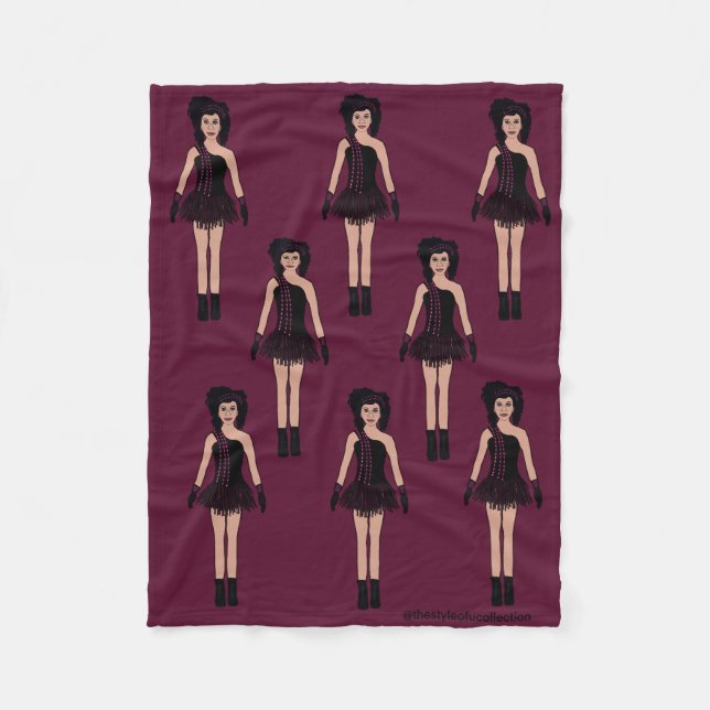 Majorette/Dancer Fleece Blanket Mauve (Vorderseite)