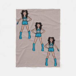 Majorette/Dancer Fleece Blanket Türkis
