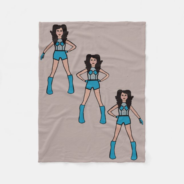 Majorette/Dancer Fleece Blanket Türkis (Vorderseite)