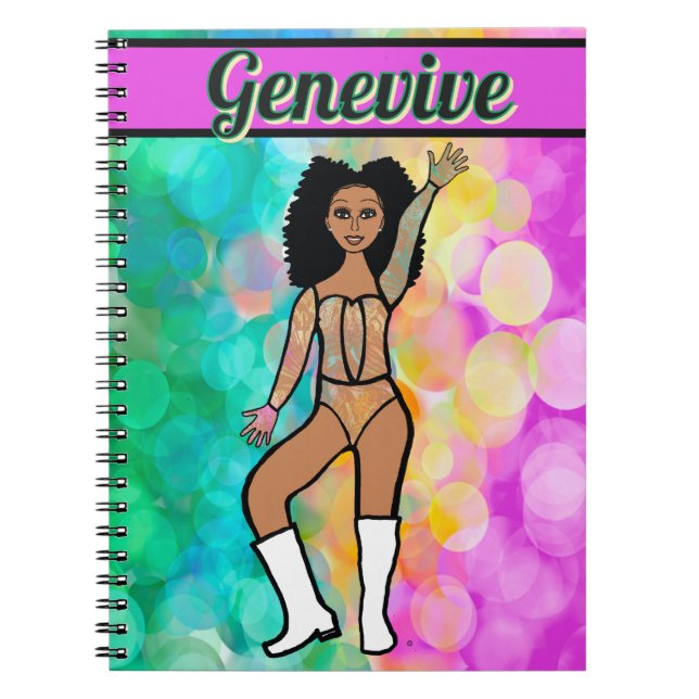Majorette Dancer Pastel Lace #2 Notebook Notizblock (Vorderseite)