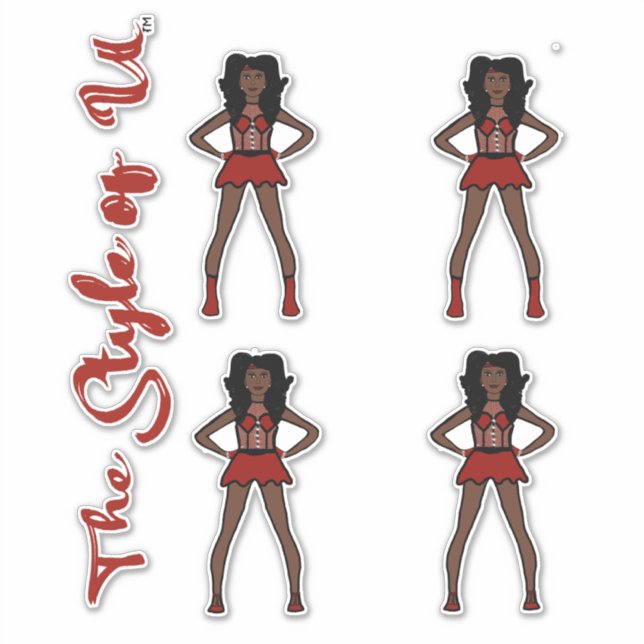 Majorette/Dancer Stickers Strawberry #2 Aufkleber (Vorderseite)