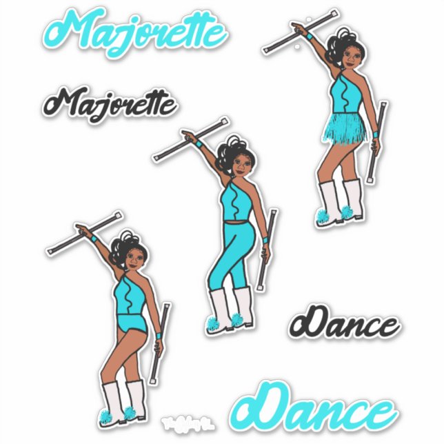 Majorette Quick Change Stickers (Marine) Aufkleber (Vorderseite)