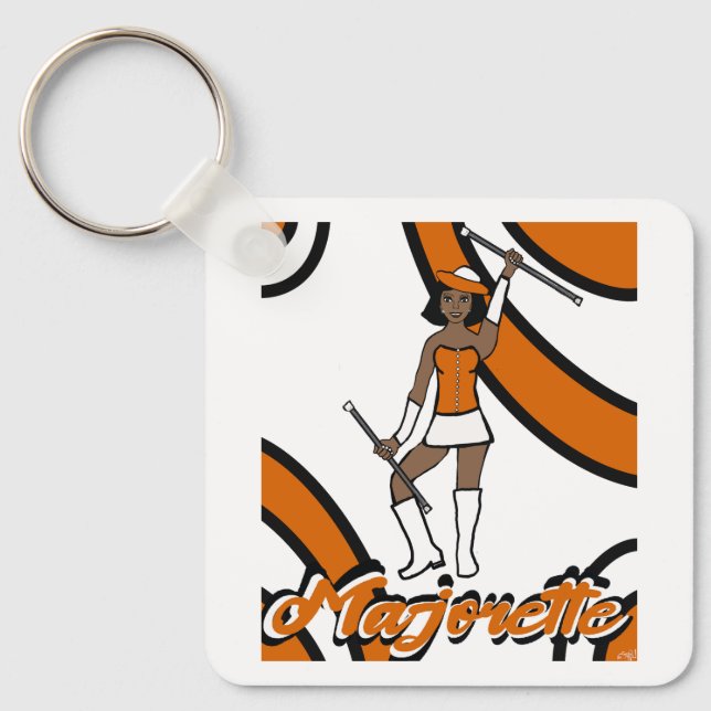 Majorette Schlüsselanhänger/Orange Schlüsselanhänger (Vorderseite)