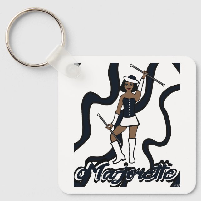 Majorette Schlüsselanhänger/Schwarz Schlüsselanhänger (Vorderseite)