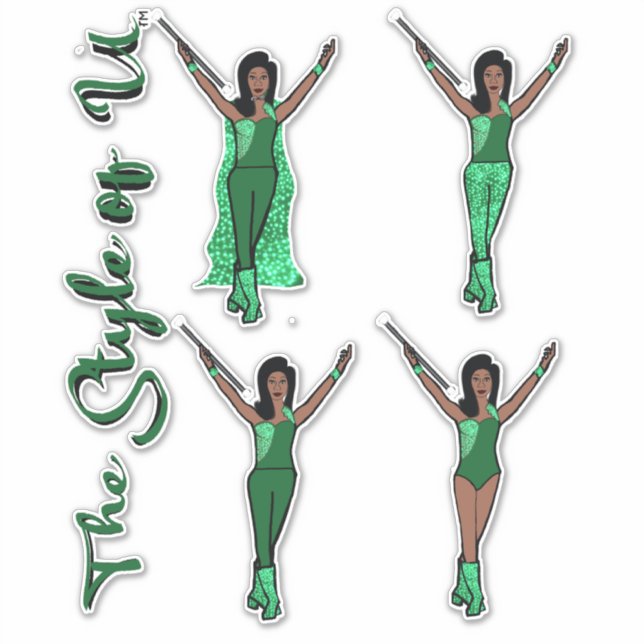 Majorette Sparkle Stickers (Apple 2) Aufkleber (Vorderseite)