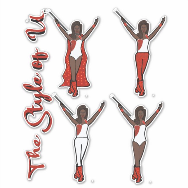 Majorette Sparkle Stickers (Fire 2) Aufkleber (Vorderseite)