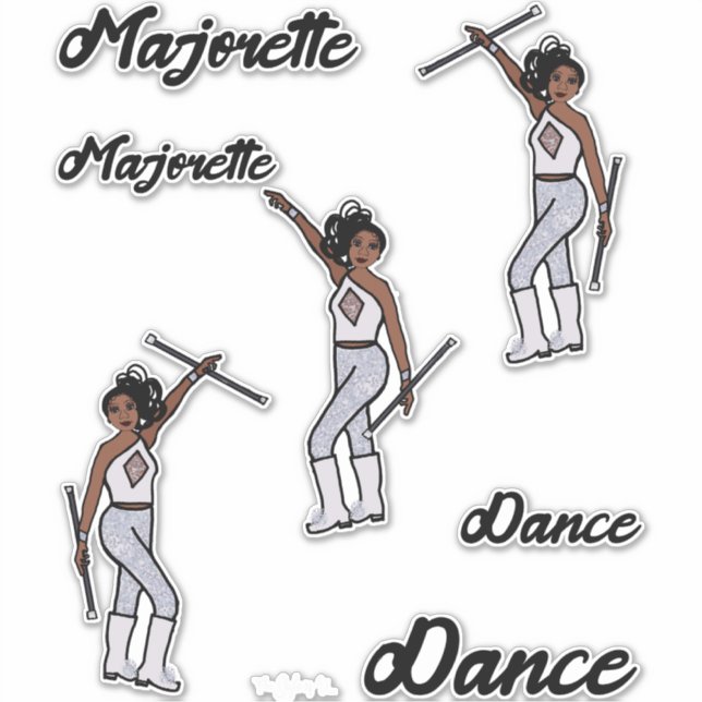 Majorette Stickers (White Diamond) Aufkleber (Vorderseite)