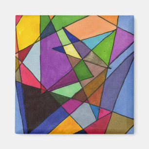 "Majoritairement des adultes" Magnet d'art Abstrai