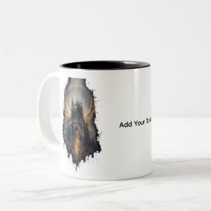 Makabre gotische Kathedrale Kaffeetasse