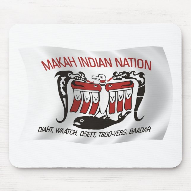 Makah-Stammes-Flagge-Mauspad Mousepad (Vorne)