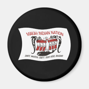 Makah-Stammes-Flaggenmagnet Magnet