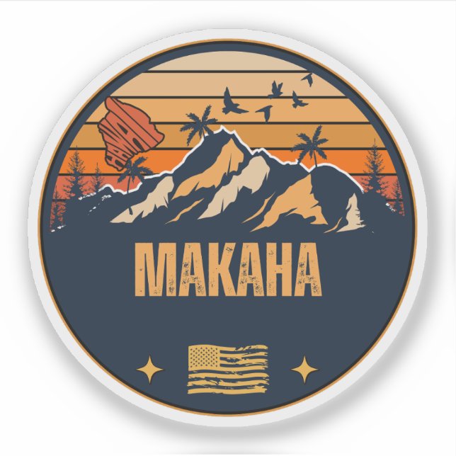 Makaha, Hawaii Aufkleber (Vorderseite)