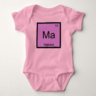 Makaila Name Chemistry Element Periodic Table Baby Strampler