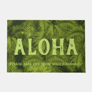 Makana Palmen-hawaiisches tropisches Blätter-Aloh Fußmatte