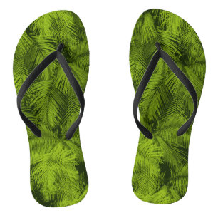 Makana Palms Hawaiian Tropical Blätter Flip Flops