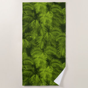 Makana Palms Hawaiian Tropical Blätter Green Strandtuch