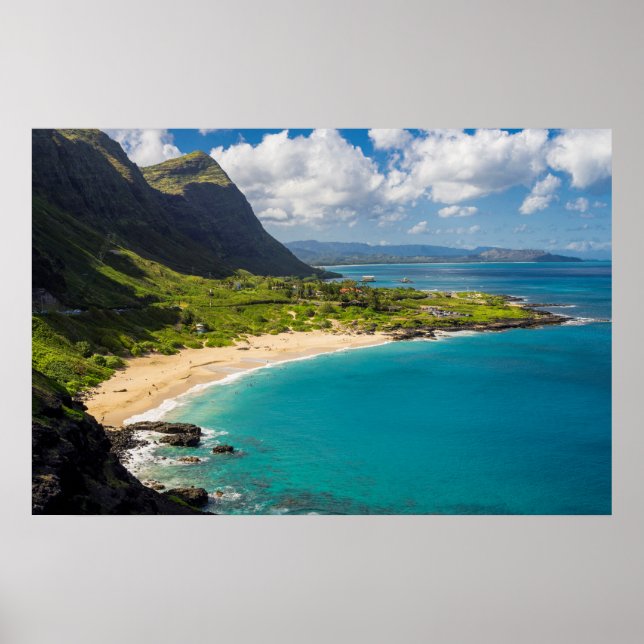 Makapuu Beach Coastline Poster (Vorne)