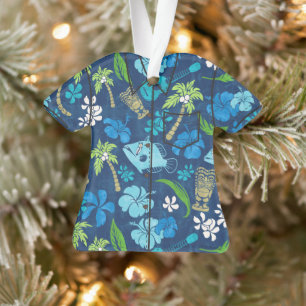 Makapuu Beach Hawaiian Batik Aloha Chemise - Bleu