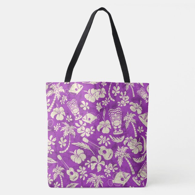 Makapuu Beach Hawaiian Batik Beach Bag Tasche (Vorderseite)