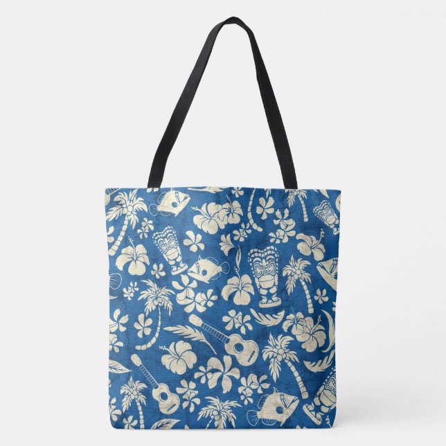 Makapuu Beach Hawaiian Batik Beach Bag Tasche (Vorderseite)