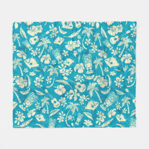 Makapuu Beach Hawaiian Batik Fleecedecke