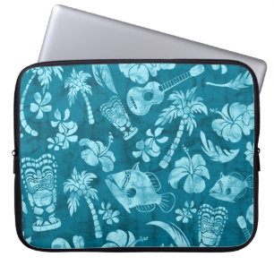 Makapuu Beach Hawaiian Batik Neoprene Wetsuit Laptopschutzhülle