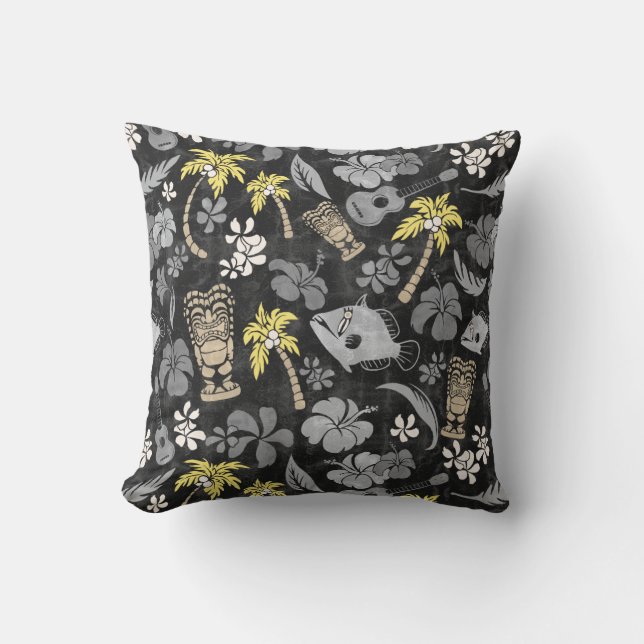 Makapuu Beach Hawaiian Batik - Neutral Kissen (Vorderseite)