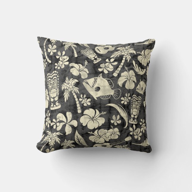 Makapuu Beach Hawaiian Batik Square Pillows Kissen (Vorderseite)