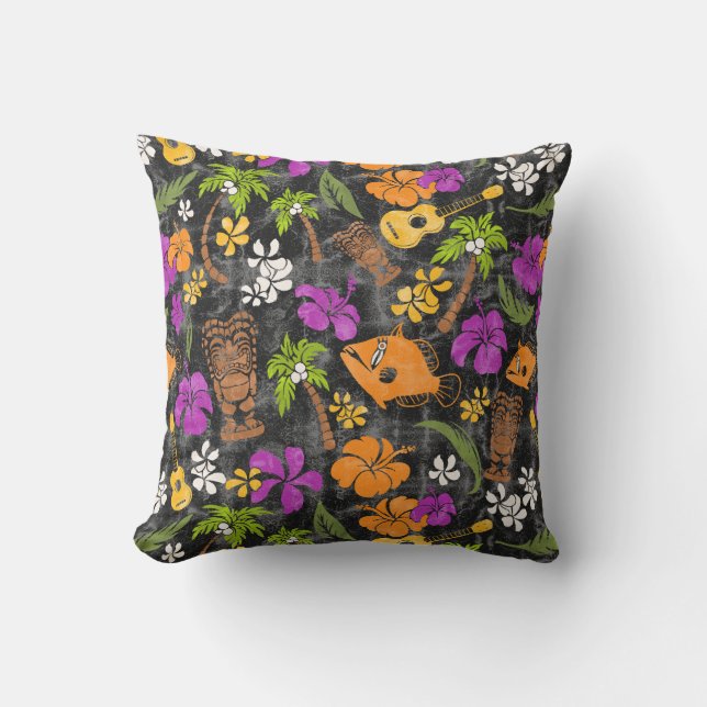 Makapuu Beach Hawaiian Batik - Violet Kissen (Vorderseite)