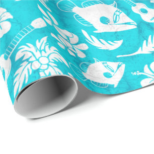 Makapuu Beach Hawaiian Batik Wrapping Paper Geschenkpapier