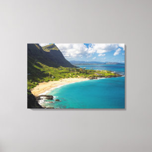 Makapuu-Strand Küstenlinie Leinwanddruck
