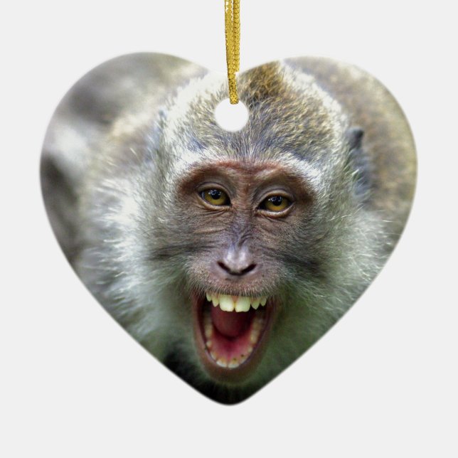 Makaque Keramikornament (Vorne)