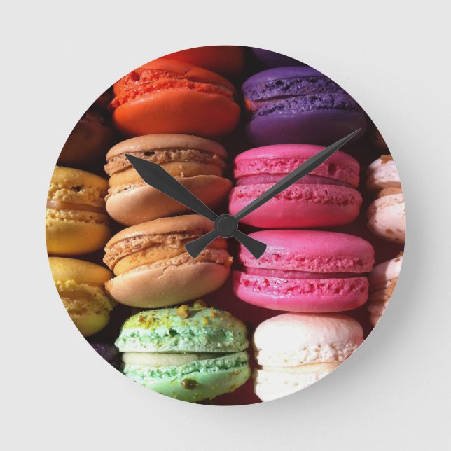 Makaronkekse Runde Wanduhr (Vorderseite)