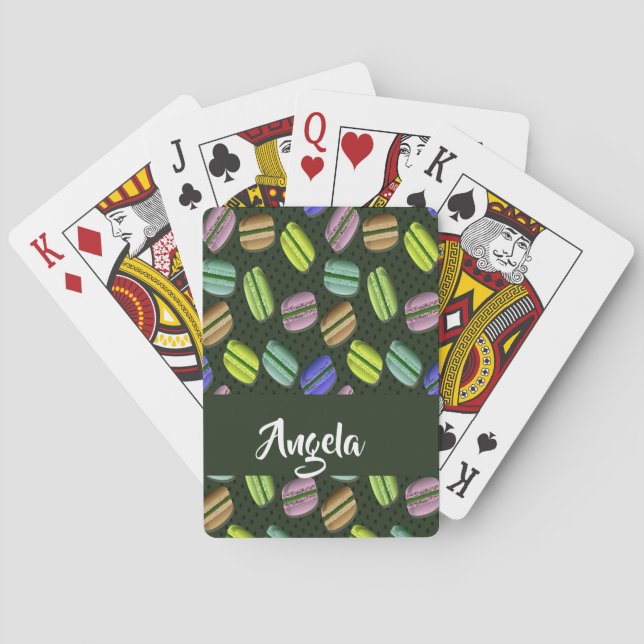 Makaronmuster aus individuelle Name Spielkarten (Rückseite)