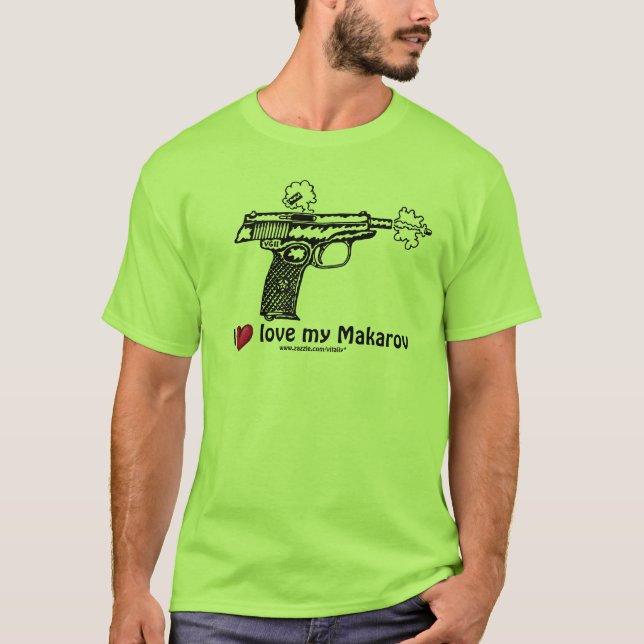 Makarow-Pistole, die städtischen T - Shirt der (Vorderseite)