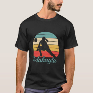 Makayla Name Personalisierter Volleyball T-Shirt