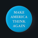 "MAKE AMERICA DENKEN WIEDER" PARODY PINBACK BUTTON<br><div class="desc">"MAKE AMERICA WIEDER DENKEN" Trumps Slogan Parodie-Taste.</div>