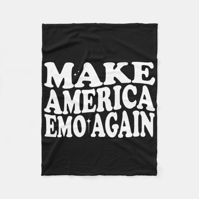 Make America Emo Again Lustig Goth Uns Sagt  Fleecedecke (Vorderseite)