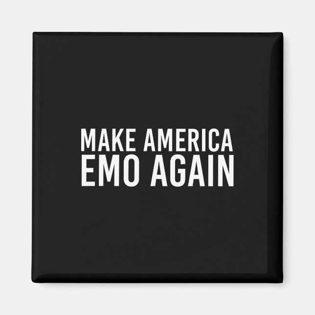 Make America Emo Again Lustiges Goth-Geschenk 2  Magnet (Vorne)