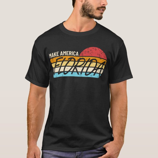 Make America Florida 2024 Wahl DeSantis 2024 T-Shirt (Vorderseite)