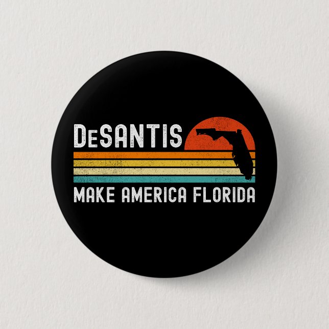 Make America Florida Ron DeSantis 2024 Button (Vorderseite)