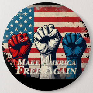 Make America Free Again Kunstwerk Button